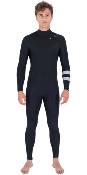 2026 Hurley Hombres Advant 3/2mm Chest Zip Neopreno MFS0013322 - Black
